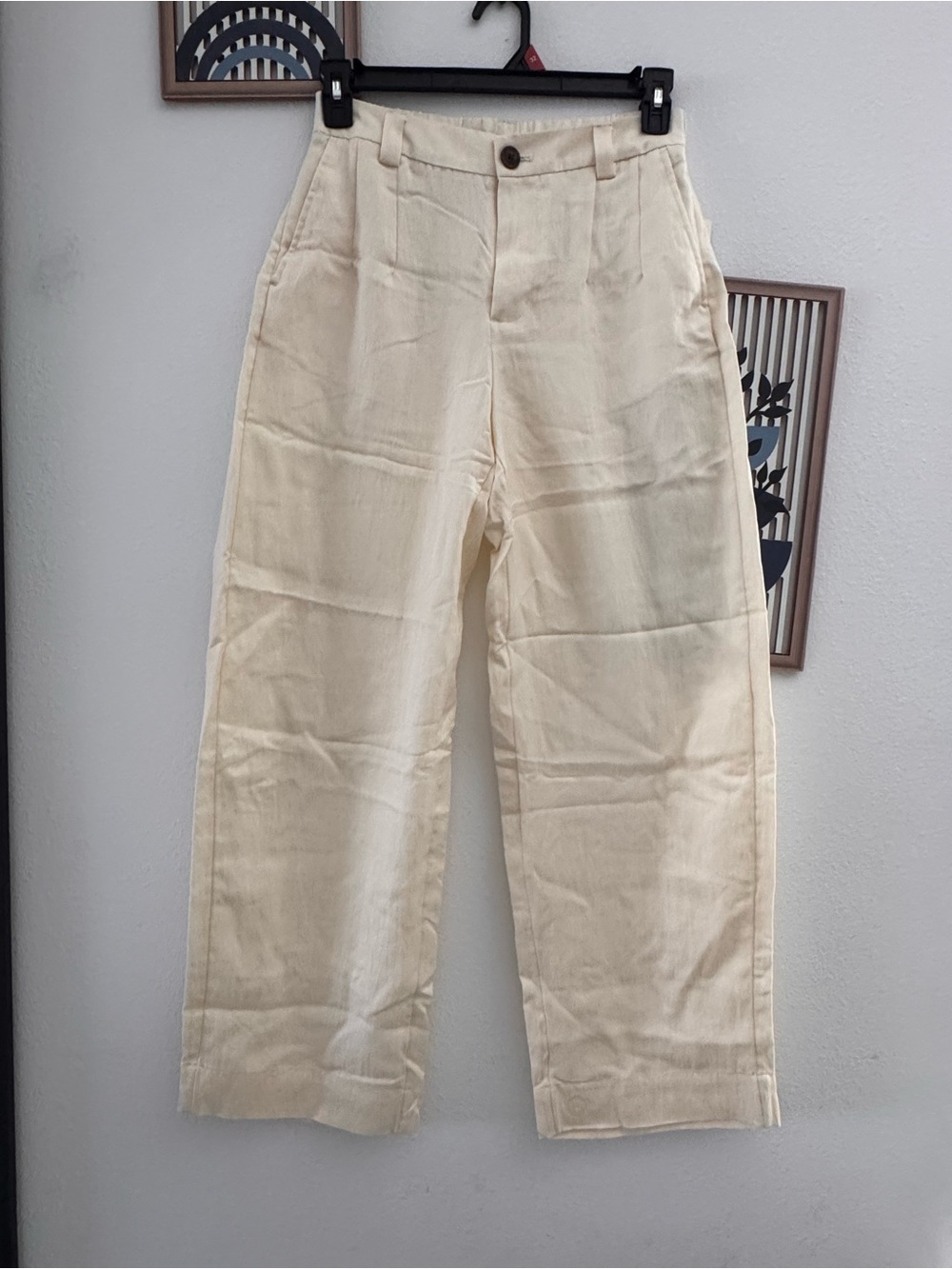 A New Day Women’s Size 6 Cream High Rise Wide Leg Pants NWT